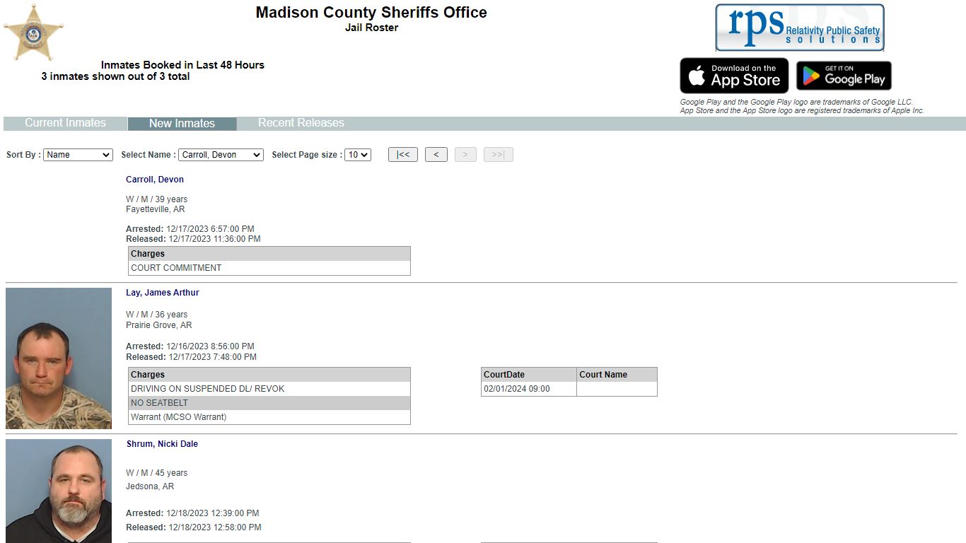 List Inmates - myr2m.com